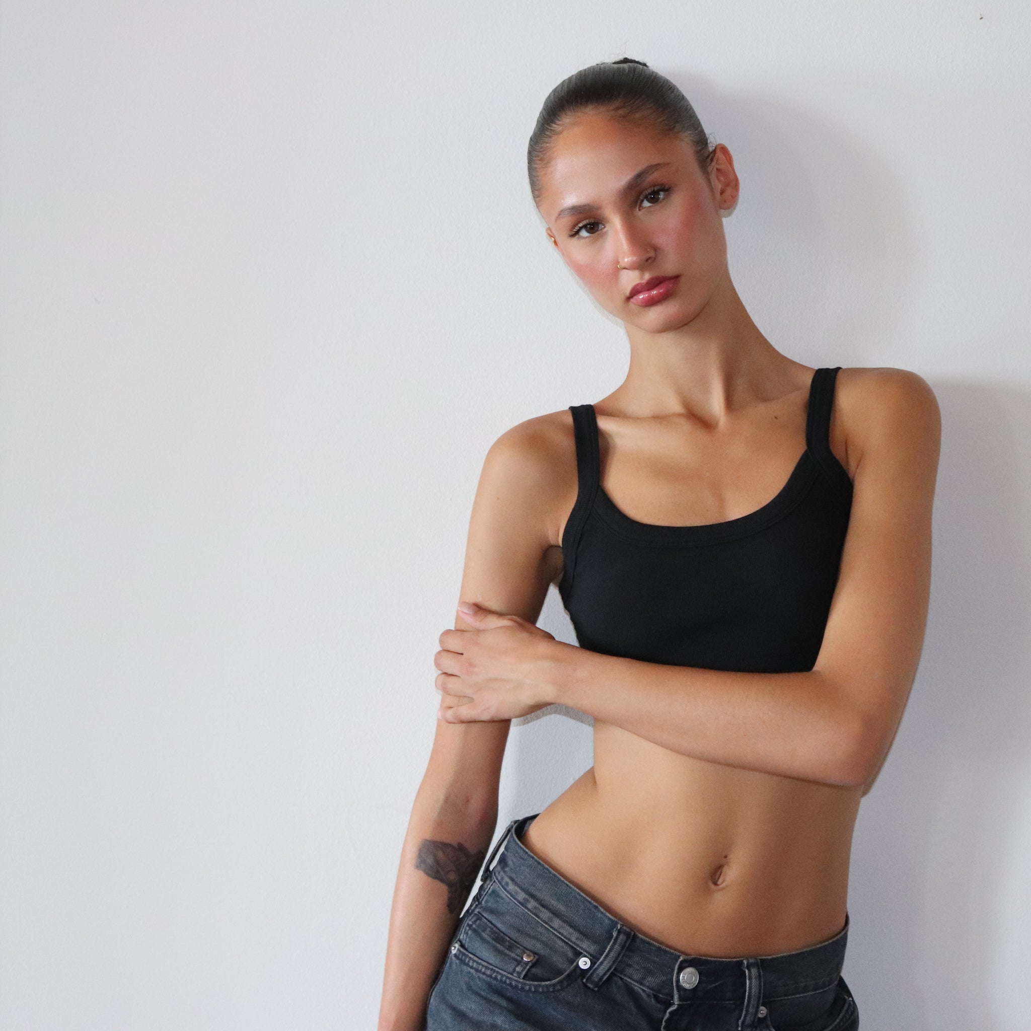 Super Short Knit Tank Top